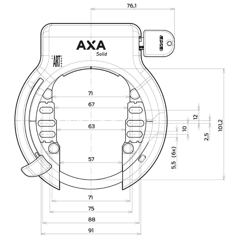 AXA Solid ringslot